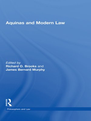 cover image of Aquinas and Modern Law